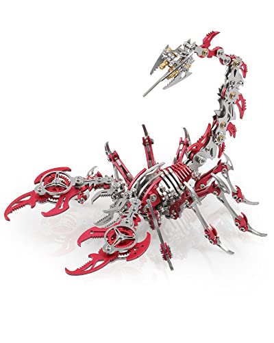 Scorpion 3D Metal Puzzles Kits for Adults Teens (Red)