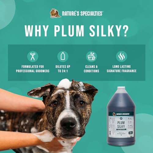 Plum Silky Ultra Concentrated Dog Shampoo Conditioner (1gal)
