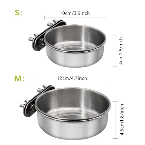 Small+Medium Bird Feeding Dish Cups (Small+Medium / 1 Pack)