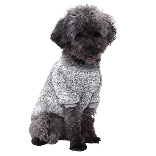 Dog Sweaters for Small Dogs (Grey / X-Small)