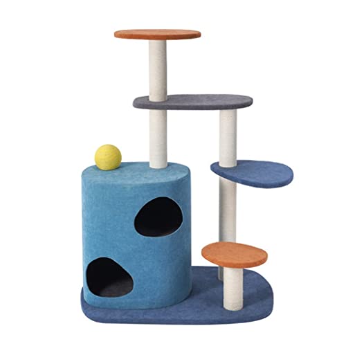 Cat Tree House Condo Furniture Climbing Tower Multi (Blue / 1)