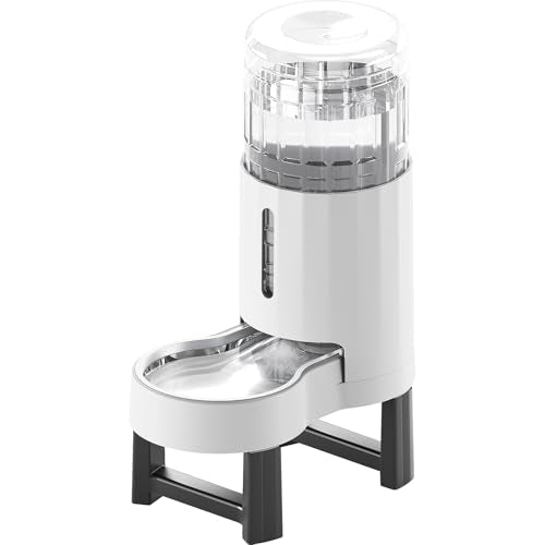 Gravity Dog Water Bowl Dispenser (White / 8L+Stand)
