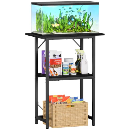 10 20 Gallon Fish Tank Stand (Black / 20 Gal-2 Tier)