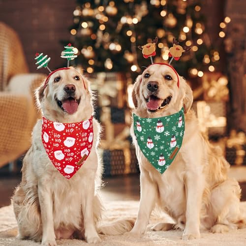 Christmas Dog Bandanas (X-Large / Christmas-2)
