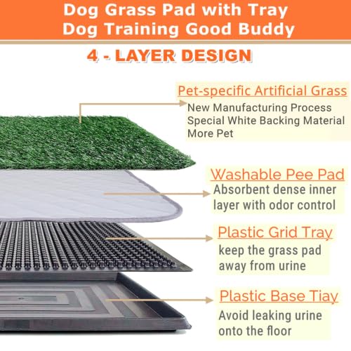 Dog Grass Pad with Tray 25"X20" (25"×20")