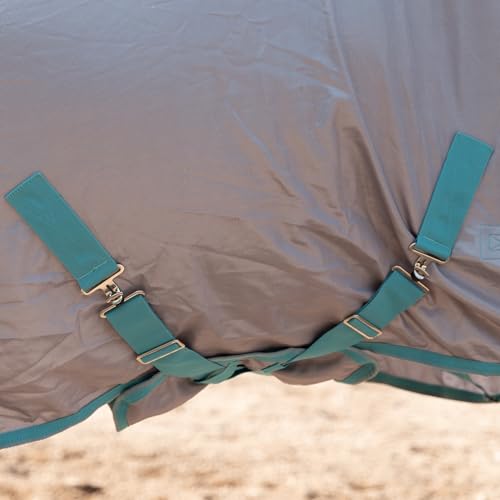 Horse Fly Sheet with Removable Neck Cover & Belly Wrap (Grey / 72)