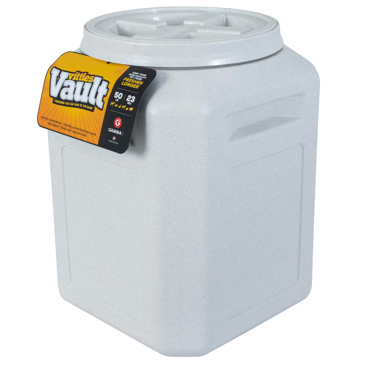 Vittles Vault Airtight Pet Food Storage Container + Scoop (50 Pounds)