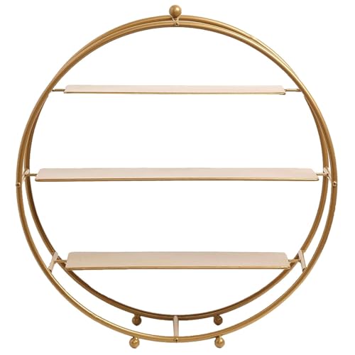 Efavormart 3 Tier Metal Round Cupcake Stand 21" Matte Gold (3-Tier 21" Round / Gold)