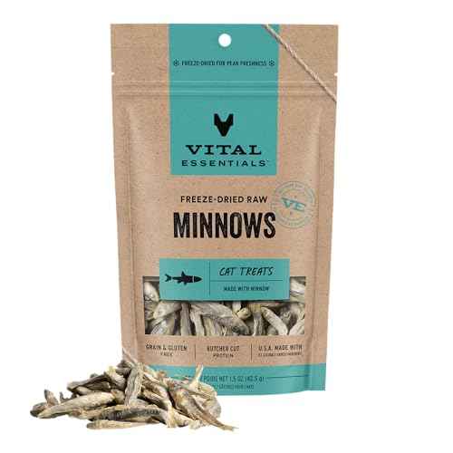 Freeze Dried Minnows Cat Treats (1.5 Ounce (Pack of 1))