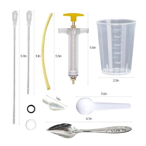 8 Pcs Baby Bird Feeding Syringe Set Parrot Hand Feeding Tubes (30ml-Set of eight)