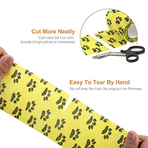 Vet Wrap Cohesive Bandages Bulk Self Adhesive Bandage Wrap Self Adherent Wrap Non (3 Inch Claw)