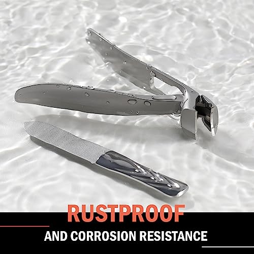 Toenail Clippers for Seniors (Silver / Large)