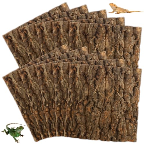 10PCS Cork Terrarium Background 7.8x7.8in for Reptile (10PCS-7.9×7.9in)