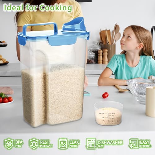 Rice Storage Container (3L+6L/Blue)