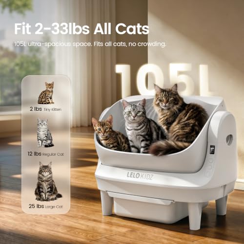 Self Cleaning Litter Box (White)