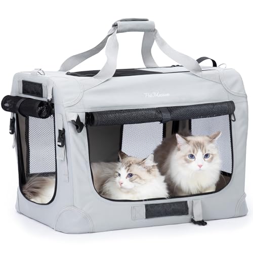 Extra Large Cat Carrier for 2 Cats (24.0"L x 16.5"W x 16.5"H / Starry Grey)