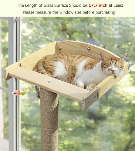 Cat Window Perch with Scratching Post (standard)