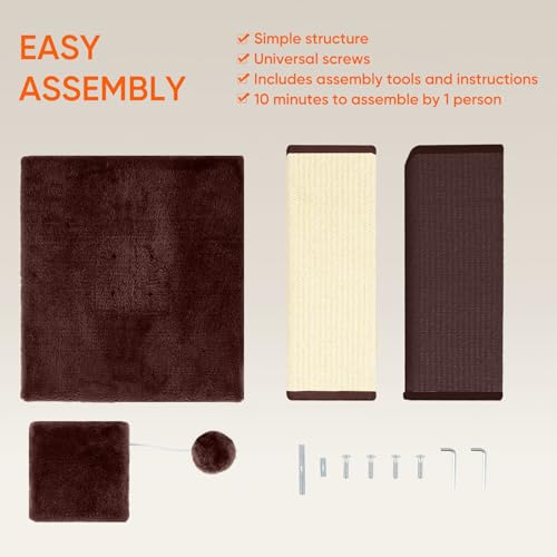 Cat Scratching Post for Indoor Cat (brown)