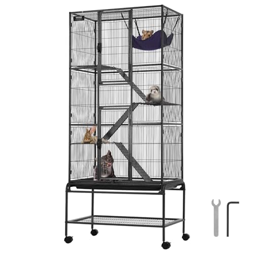 69" Rolling Metal Ferret Cage (29.7"L x 17.9"W x 69.1"H)