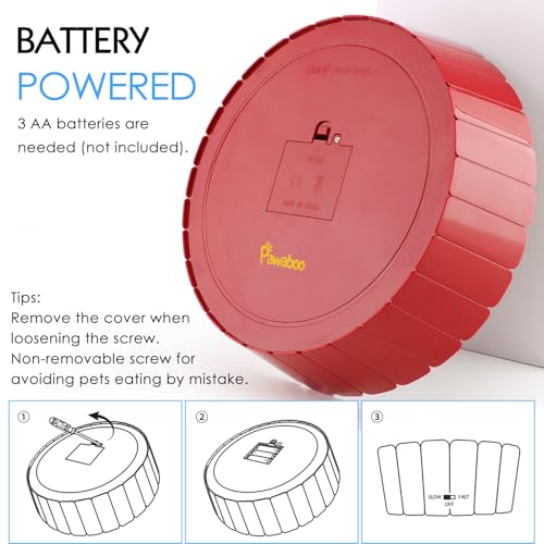 Interactive Cat Toy with Running Mouse (C-Red)