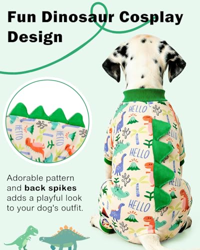 Dinosaur Costume Dog Pajamas (X-Large / Dinos#10)