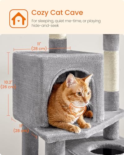 Cat Tree 59.5 (59.5 Inches / Light Gray)