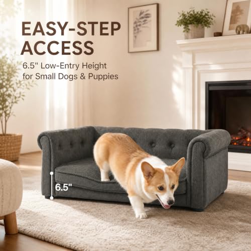 39" Dog Sofa Couch for Medium Dogs (39 inch / Grey)