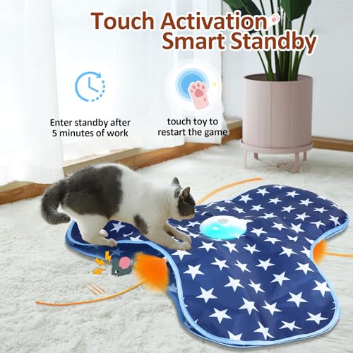 Interactive Cat Toy Rechargeable (Dark Blue)