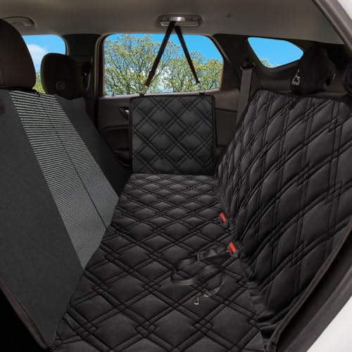 Dog Car Seat Cover (XL – Fits Large SUVs & Full-Size Trucks / Black-Mesh)