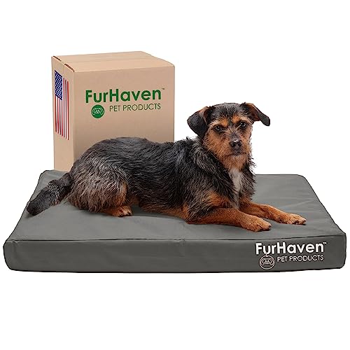 Water Resistant Cooling Gel Dog Bed for Medium (Medium / Stone Gray)