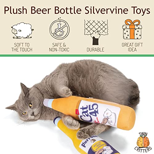 KittiForti 2 Pack Organic Silvervine Catnip Substitute Toys for Cats & Kittens