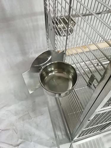 BMWPET SUS304 Stainless Steel DOMETOP Style Bird CAGE Parrot CAGE 36"X26"X65"
