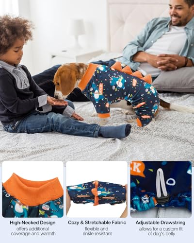 Dinosaur Costume Dog Pajamas (X-Small / Dinos#14)