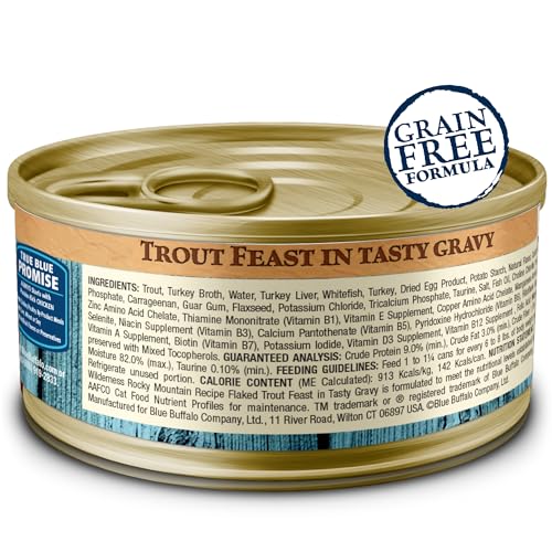 Wilderness Rocky Mountain Recipe Wet Cat Food Flakes (5.5 Ounce (Pack of 24))