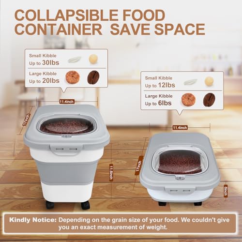 Dog Food Storage Container (Grey / Medium)