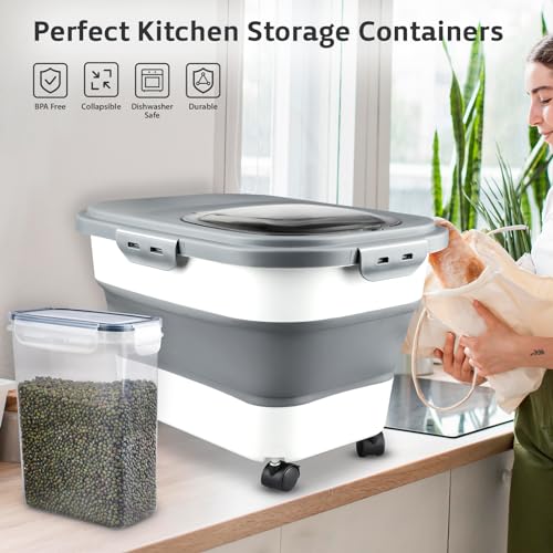 Rice Storage Containers (White)