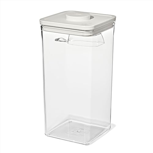 Pet Food Storage POP Container with Scoop (Whisker Gray / 6.0 Qt)