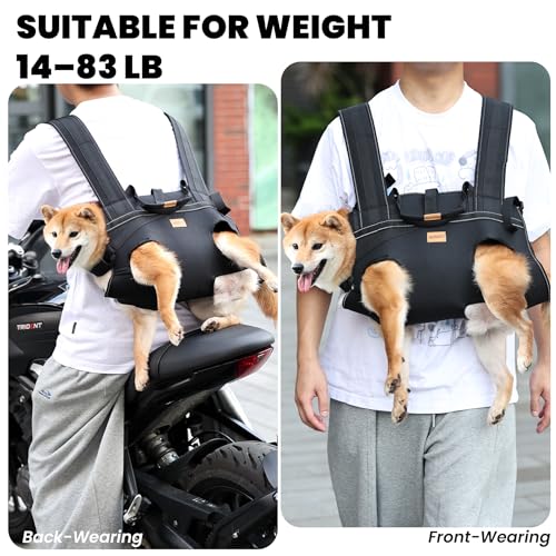 Dog Lift Harness Backpack Carrier for Large Dogs (Large 20-29 LBS)