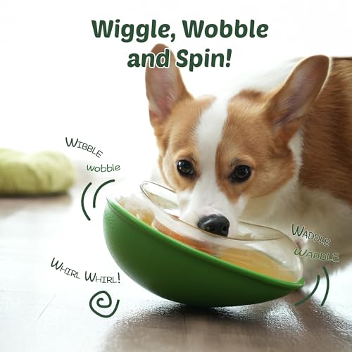 Avocado Non Spill Treat Dispensing Wobble Toys for Dogs