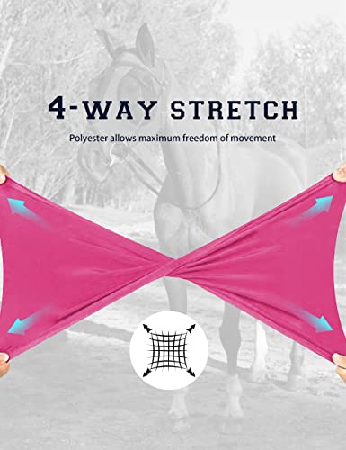 Horse Fly Mask with Ears (Hot Pink / Medium)