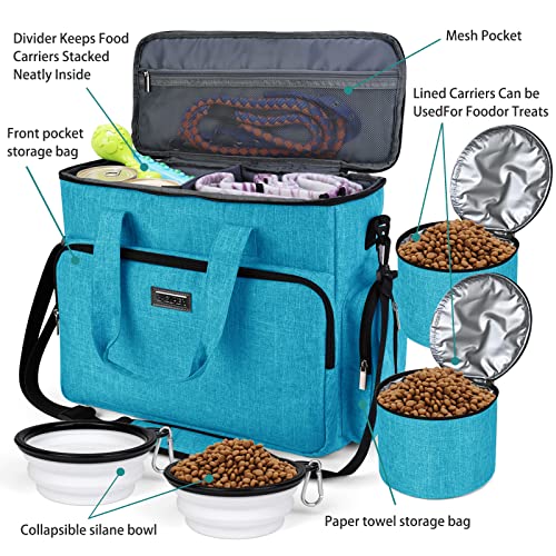 Dog Travel Bag (Sky Blue / Large)