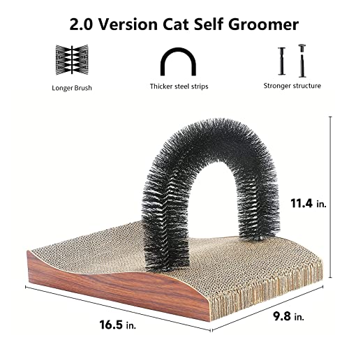 Cat Self Groomer 2.0 Version (Wood Grain Upgrade)