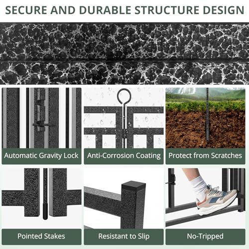 Thickened Outdoor Dog Fence (40" Height / 8 Panels)