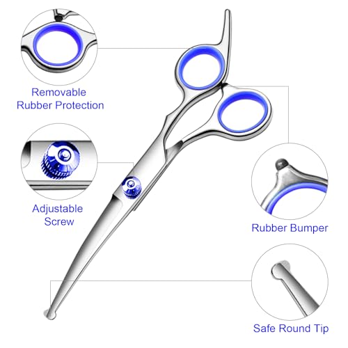 Dog Grooming Scissors Kit (Blue)