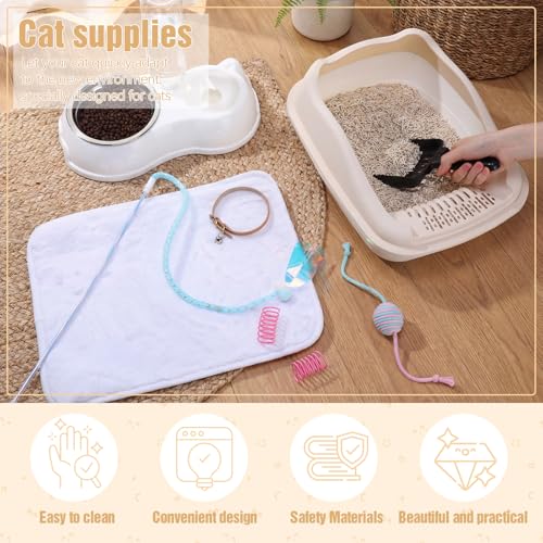 10 Pcs Kitten Starter Kit for Indoor (Classic / Small / White)