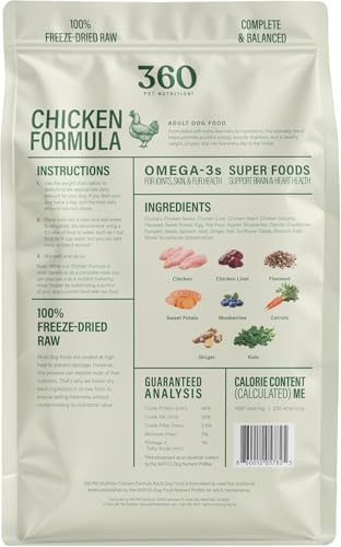 Freeze Dried Raw Dog Food (3 Pound (Pack of 2))
