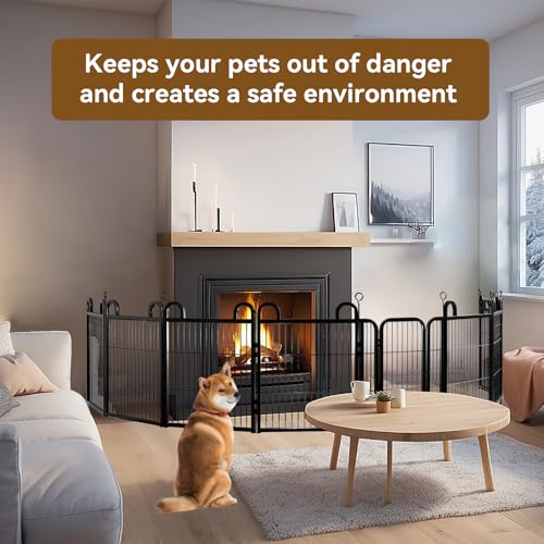 Puppy Playpen 12 Piece Panels Small Dog Fence Outdoor Indoor Use 24" Height (22"W x 24"H)