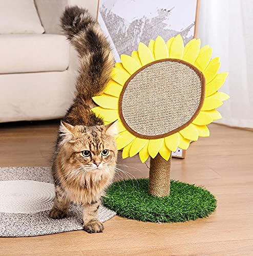 Sunflower Cat Scratching Post with Sisal Covered