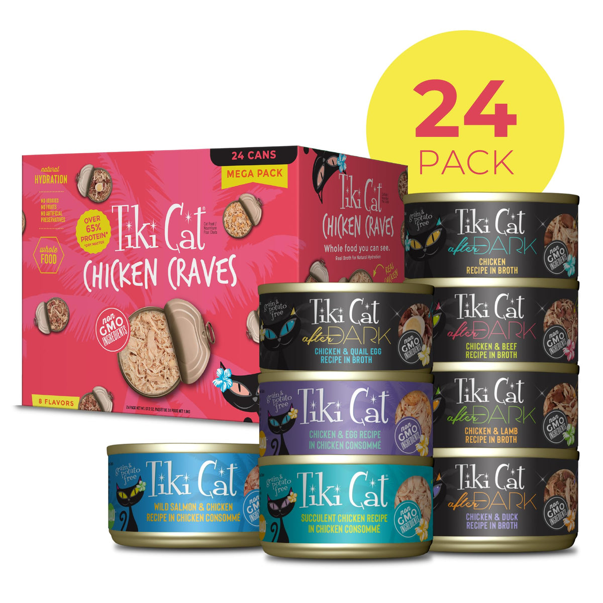Tiki Cat Wet Cat Food Mega Pack (4.2 Pound (Pack of 1))