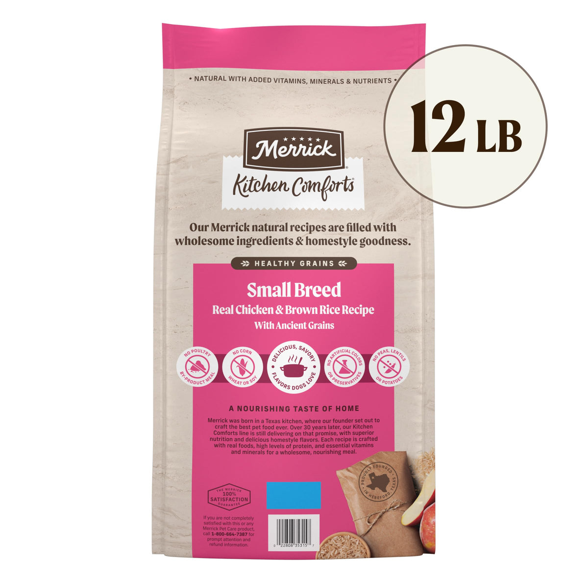 Kitchen Comforts Small Breed Dog Food Chicken and Brown Rice (12 Pound (Pack of 1))